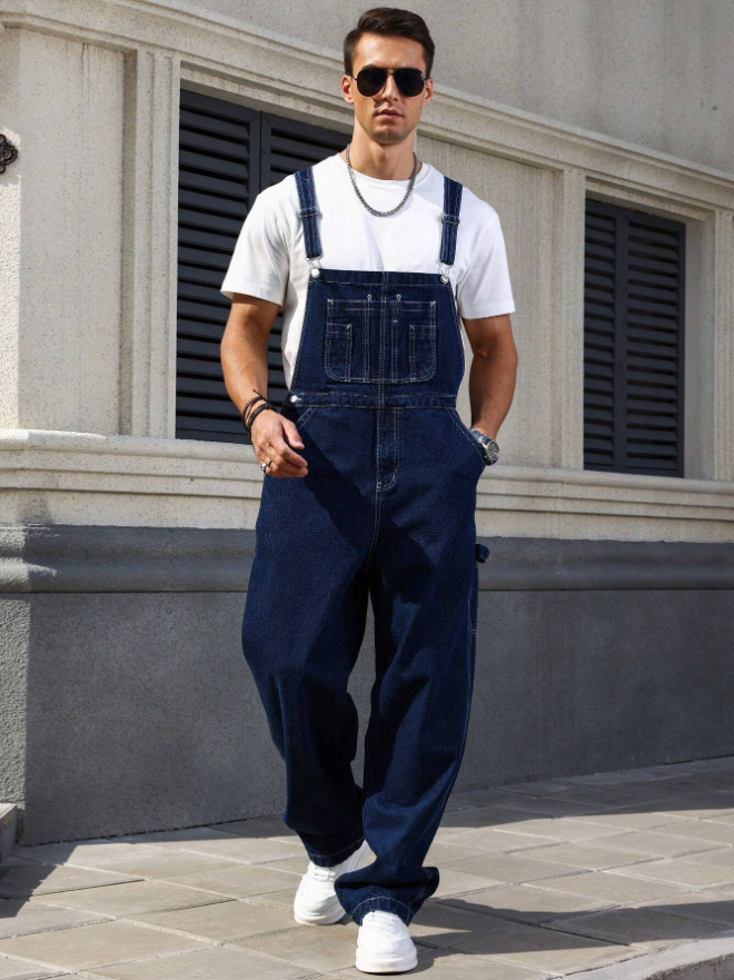 Men's denim overalls L164