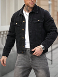 Men's Plus-Size Denim Jacket SY200