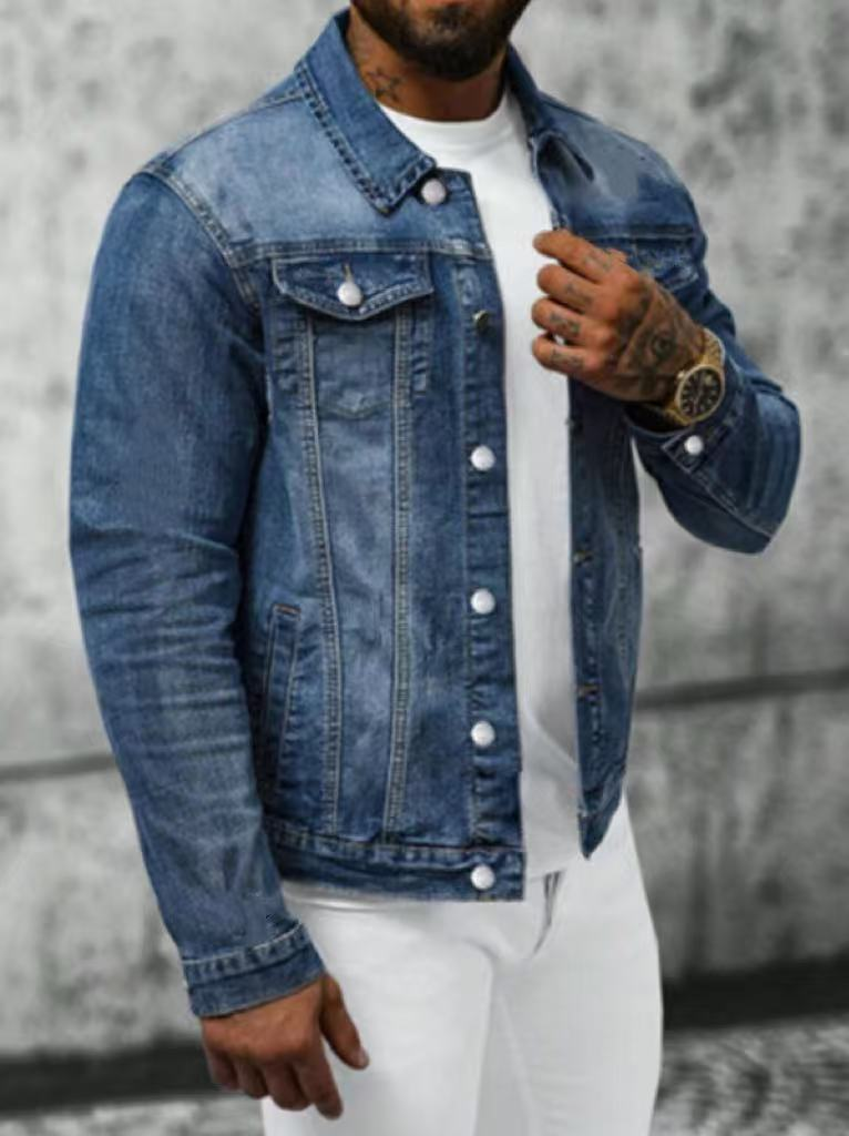 Men's Plus-Size Denim Jacket  SY196