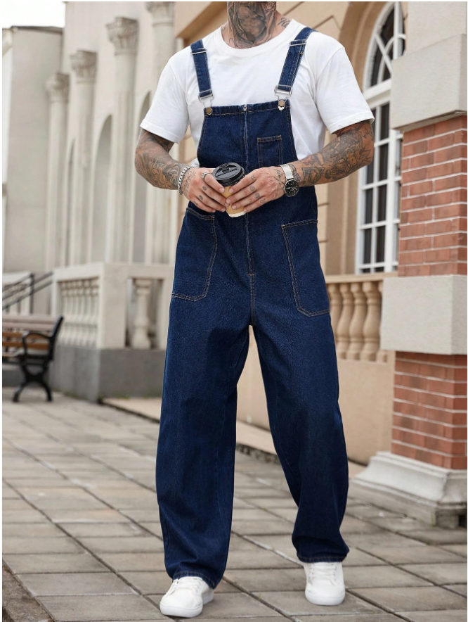 Men's denim overalls L166