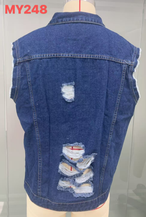 Men's sleeveless denim vest jacket MY248
