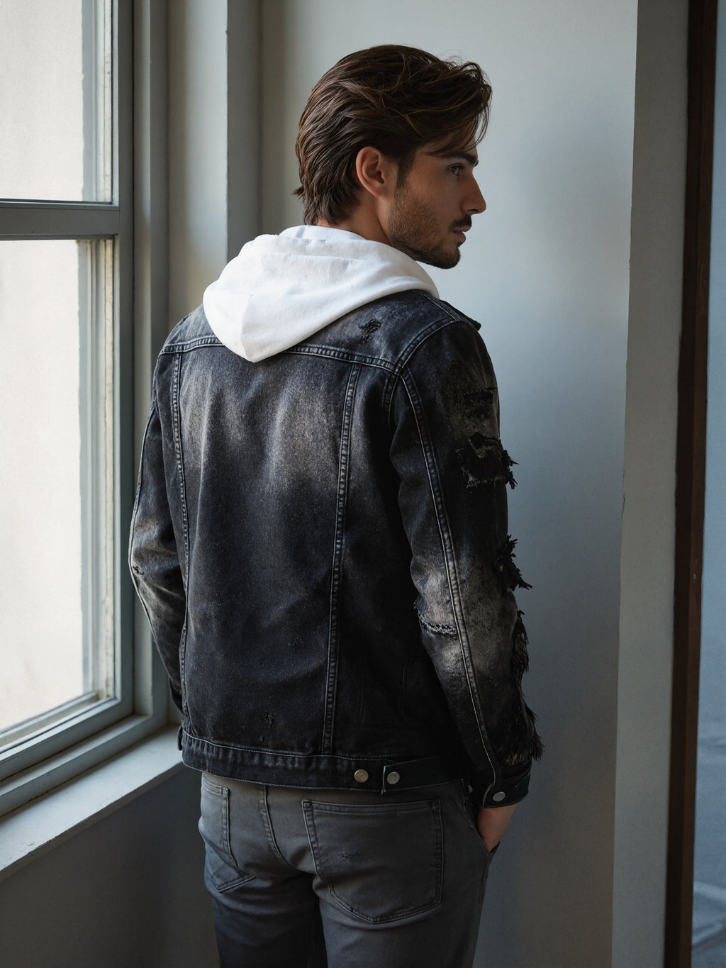 Men's Denim Jacket Y226