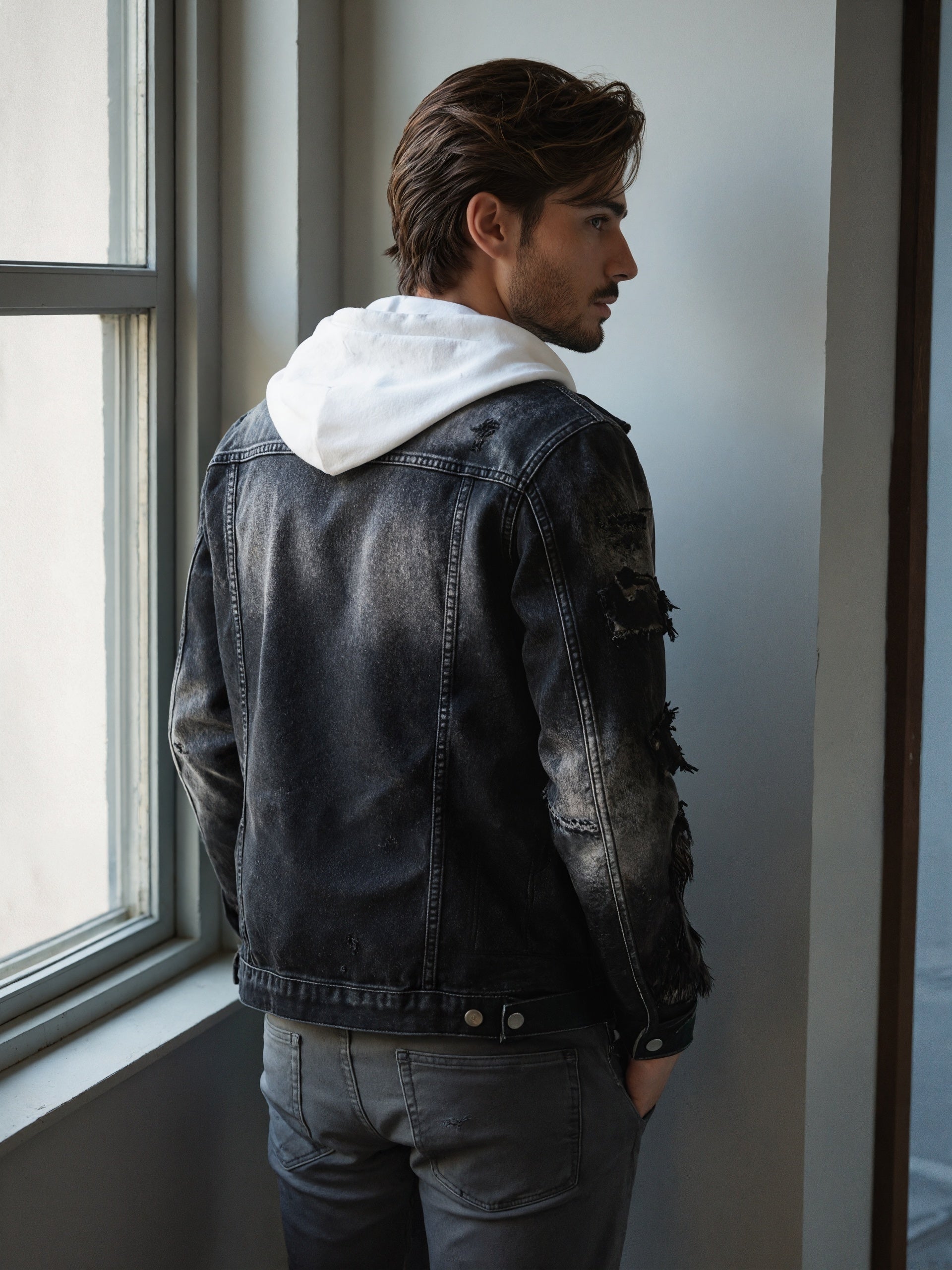 Men's Denim Jacket Y226
