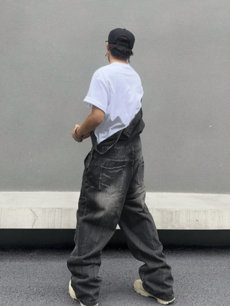 Men's denim overalls L167