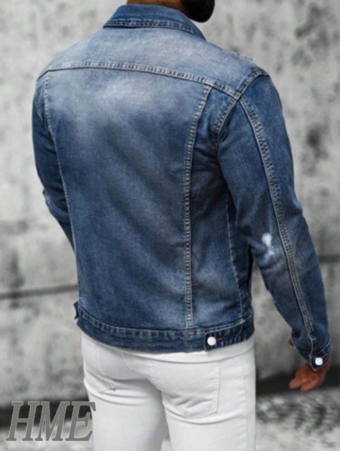 Men's Plus-Size Denim Jacket  SY196