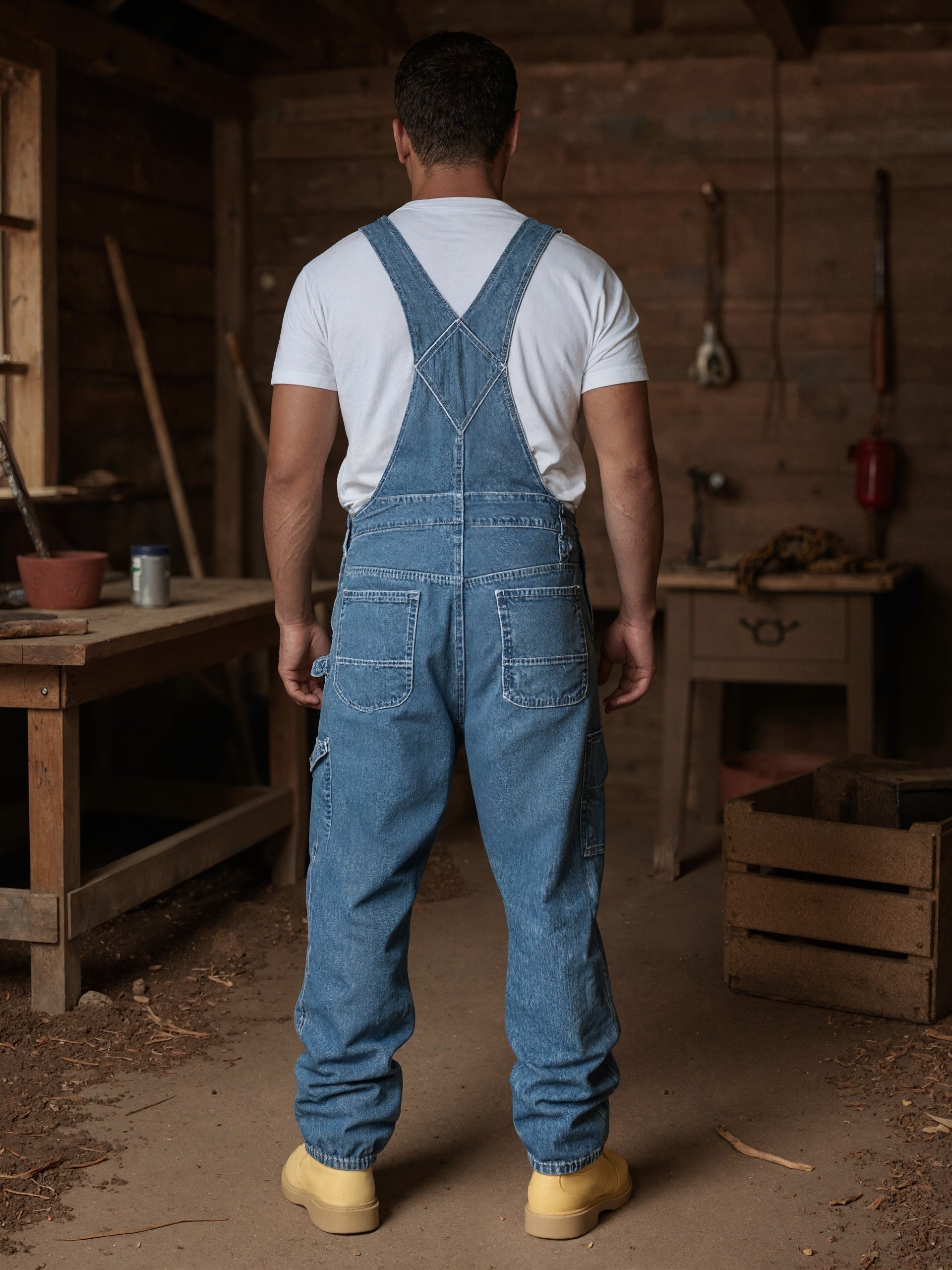 Men's denim overalls L165